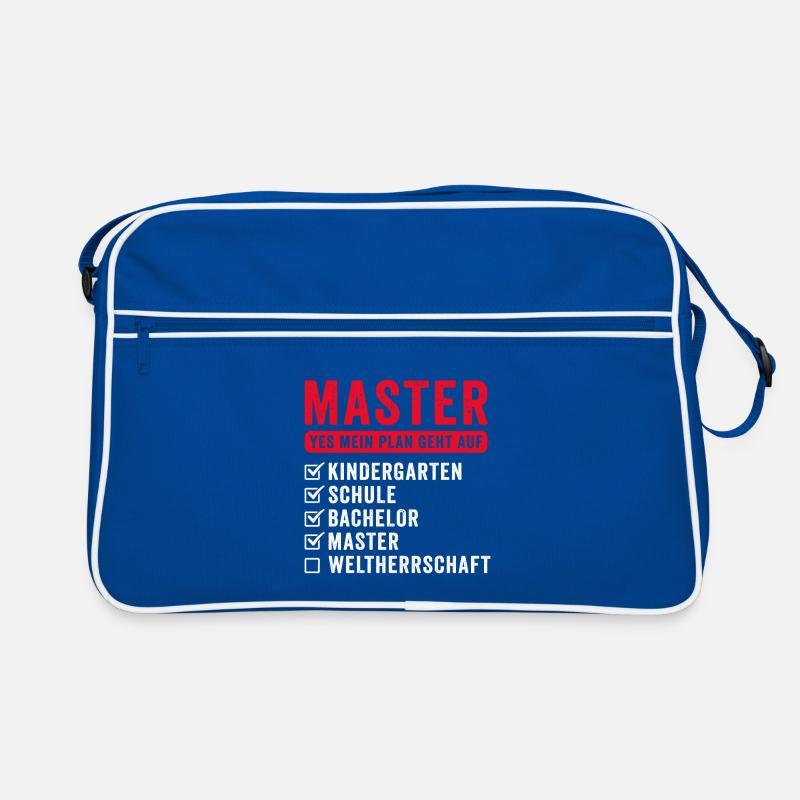 Plan World Herrschaft Funny Master Graduation Gift Retro Tasche