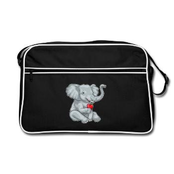 Elephant Apple - Retro Bag - black/white - Front