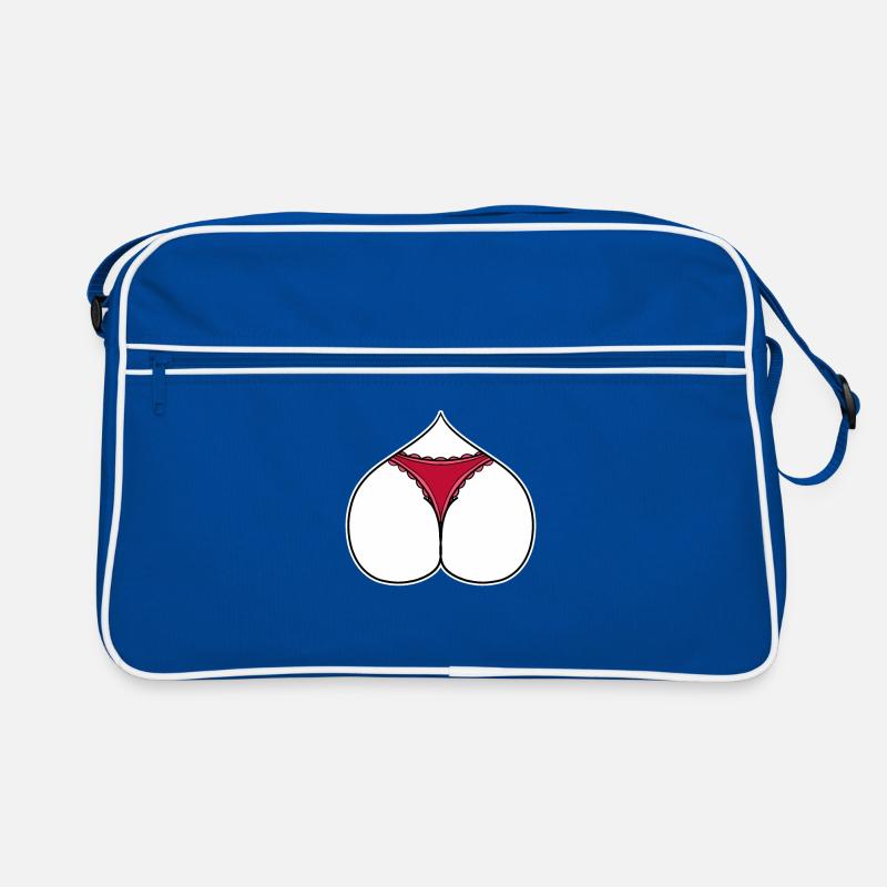 Arsch Herz Liebe Retro Tasche