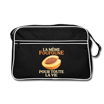 EVG Cadeau Futur Marié Humour Garçon Mariage Team - Sac Retro - noir/blanc - Devant