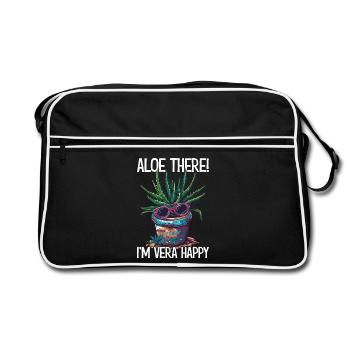 Aloe là je suis Vera jardin cadeau - Sac Retro - noir/blanc - Devant