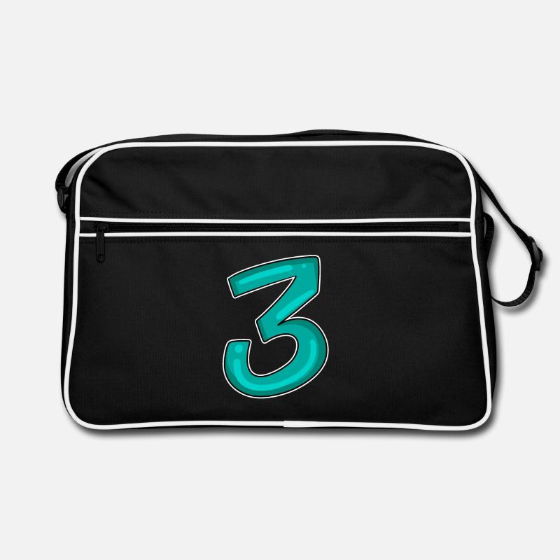 3 - Drei - Dritter Retro Tasche