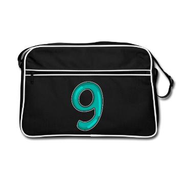 9 - Retro Bag - black/white - Front