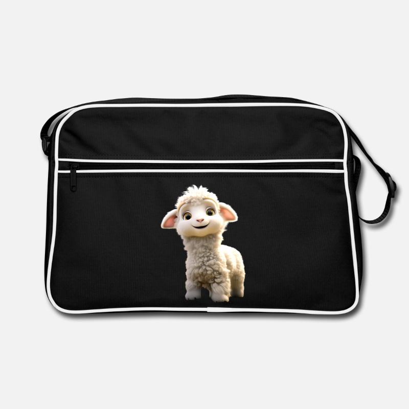 Sheep Lamb Mow Sheep Shepherd Cute Sheep Sheep Retro Bag