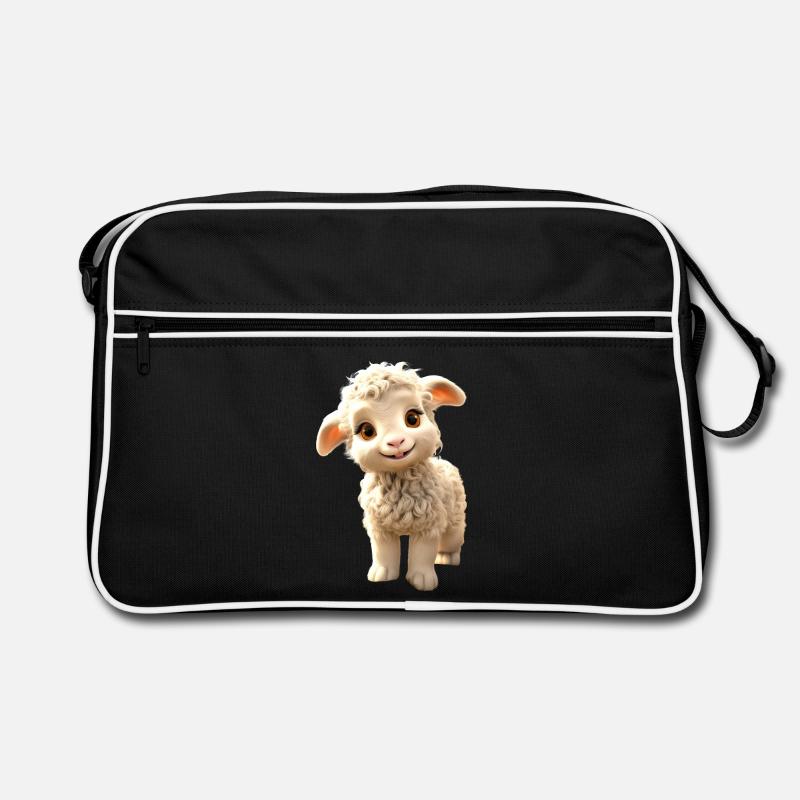 Sheep Lamb Mow Sheep Shepherd Cute Sheep Sheep Retro Bag