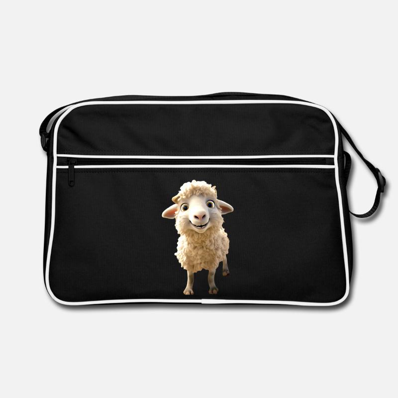 Schaf Lamm Mäh Schäfchen Schäfer Süße Schafe Schaf Retro Tasche