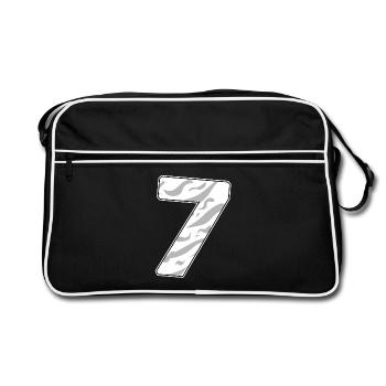 7 - Retro Bag - black/white - Front