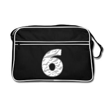 6 - Retro Bag - black/white - Front