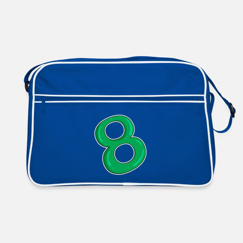 Eight - 8 - Green Retro Bag