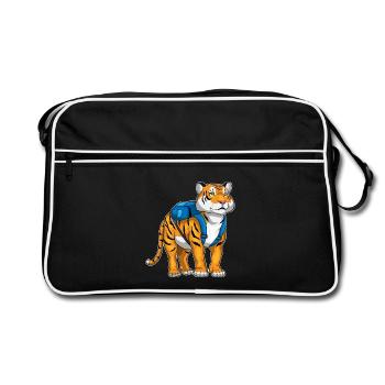 École de sac à dos Tiger Student - Sac Retro - noir/blanc - Devant