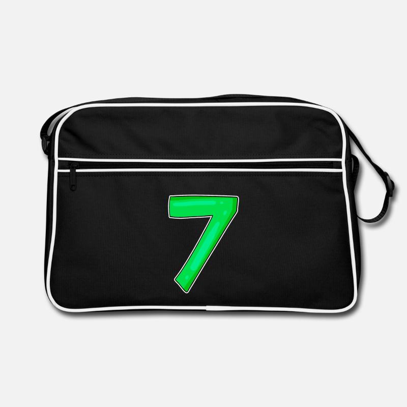 7 Numéro Numéro Vert Sac Retro