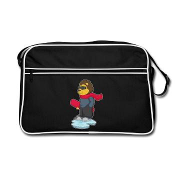 Löwe Snowboarder Snowboard - Sac Retro - noir/blanc - Devant