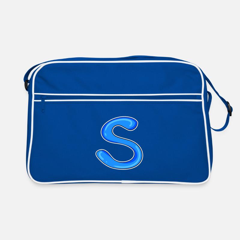 Buchstabe S Anfangsbuchstabe Retro Tasche