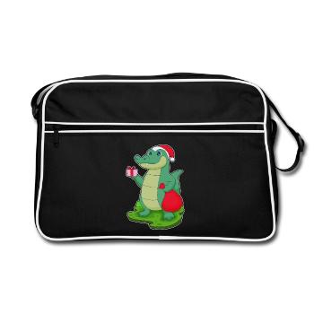 Forfait Noël Crocodile - Sac Retro - noir/blanc - Devant