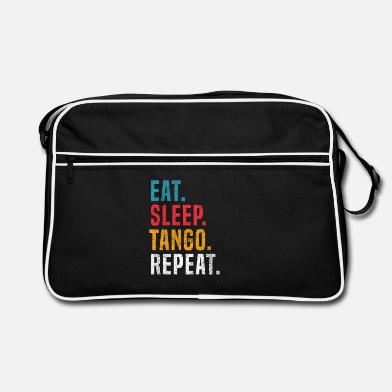 Répétition de Tango Eat Sleep pour les danseurs de Tango Argentino - Sac Retro - noir/blanc