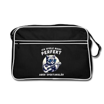 Je ne joue pas parfaitement – de façon spectaculaire - Sac Retro - noir/blanc - Devant