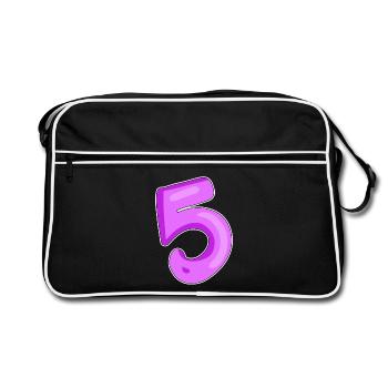 Numéro numéro 5 - Sac Retro - noir/blanc - Devant