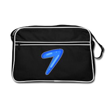 7 - Retro Bag - black/white - Front
