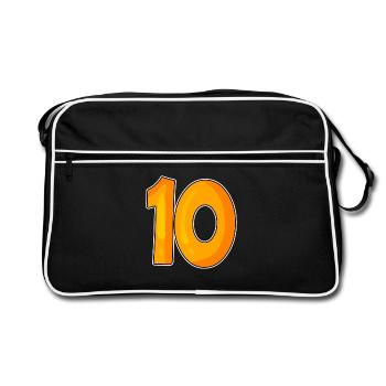 Dix numéros 10 Nombre - Sac Retro - noir/blanc - Devant