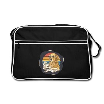 Dog Size of Daddy - Retro Bag - black/white - Front