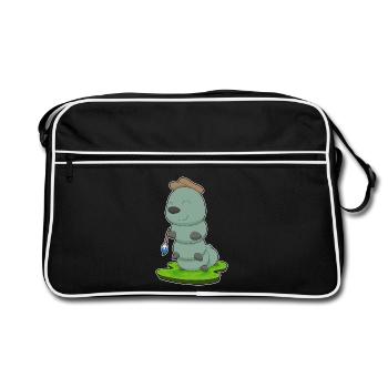 Caterpillar Peinture Pinceau Peintre - Sac Retro - noir/blanc - Devant