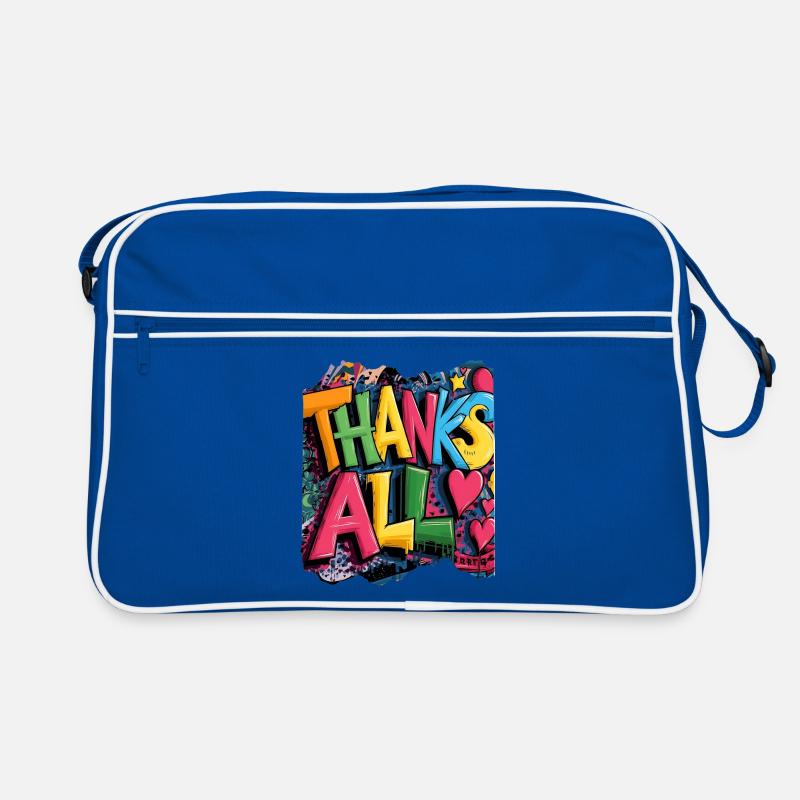 Joyeux merci Graffiti Design Sac Retro
