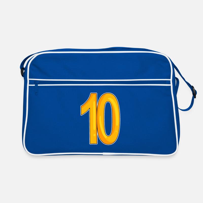 10 - dix - jaune Sac Retro