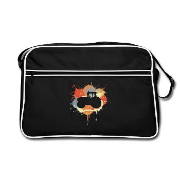 Tractor Graffiti - Retro Bag - black/white - Front