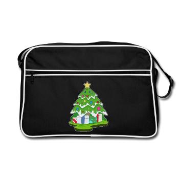 Sapin de Noël Forfaits Noël - Sac Retro - noir/blanc - Devant