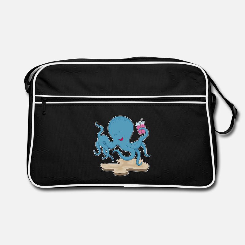 Krake Saft Retro Tasche
