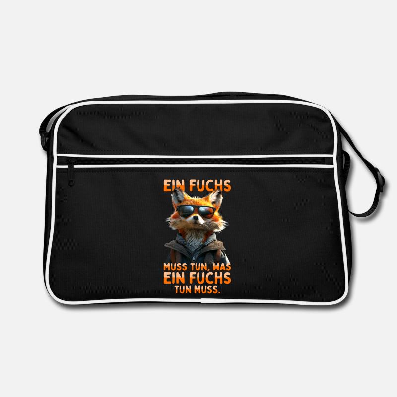 Fox saying: A fox must do what fox must do Retro Bag