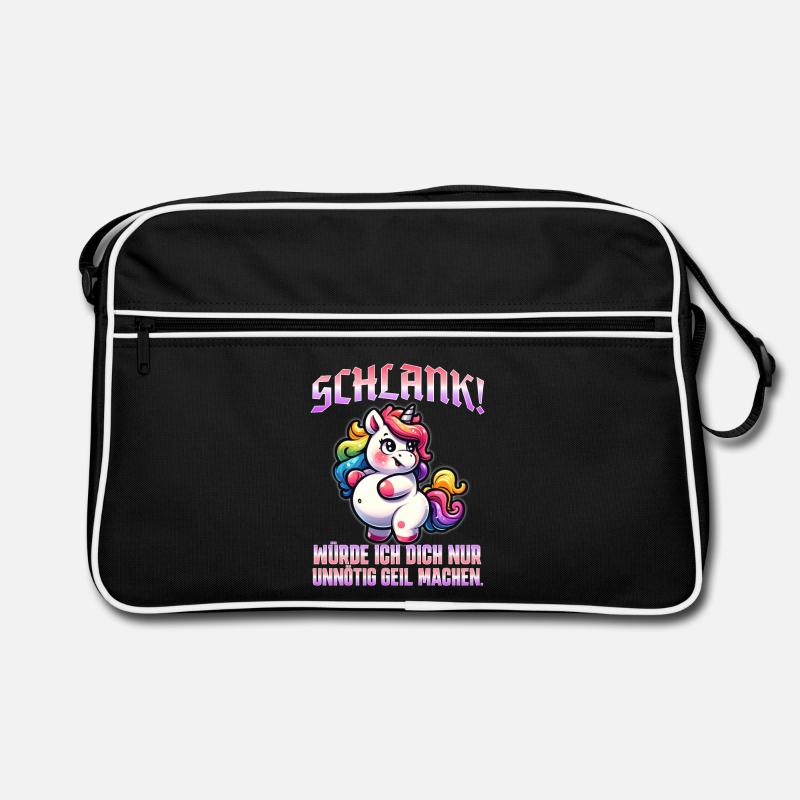 Mince et sûr de lui : une déclaration ironique Sac Retro