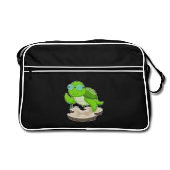 Turtle Glasses - Retro Bag - black/white - Front