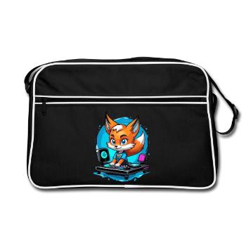 Musicien Fuchs DJ - Sac Retro - noir/blanc - Devant