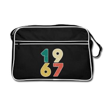 1967 - Born 1967 - Built in 1967 - Retro Bag - black/white - Front