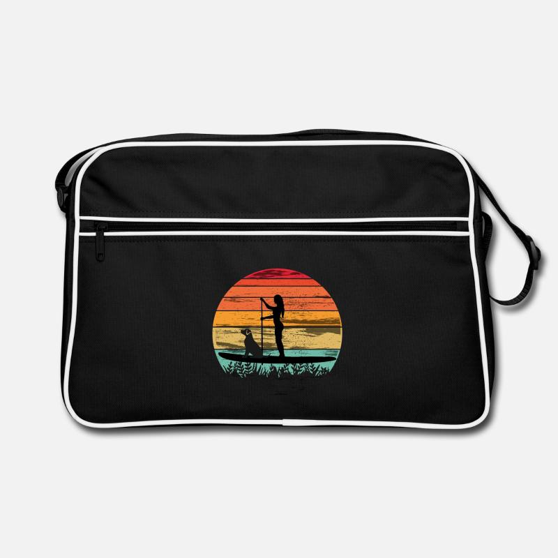 Paddleboard avec chien - Tee paddleboard Sac Retro