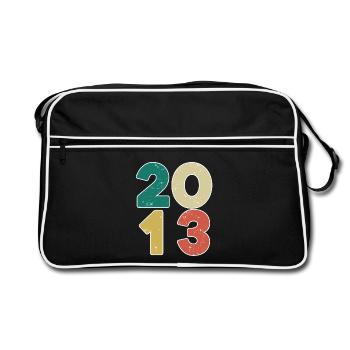 2013 - Year 2013 - Year 2013 - Retro Bag - black/white - Front