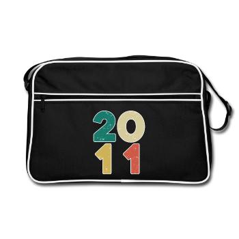 2011 - Année 2011 - Année 2011 - Sac Retro - noir/blanc - Devant