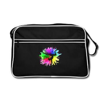 Gymnaste Gymnastique Club de gymnastique Gymnastique Gymnastique - Sac Retro - noir/blanc - Devant