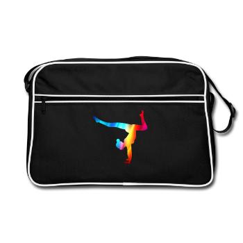 Gymnaste Gymnastique Club de gymnastique Gymnastique Gymnastique - Sac Retro - noir/blanc - Devant