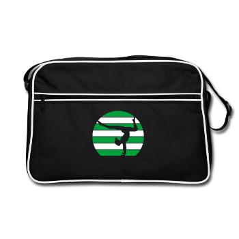 Gymnaste Gymnastique Club de gymnastique Gymnastique Gymnastique - Sac Retro - noir/blanc - Devant