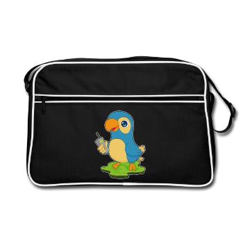 Microphone Perroquet - Sac Retro - noir/blanc - Devant