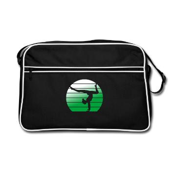 Gymnaste Gymnastique Club de gymnastique Gymnastique Gymnastique - Sac Retro - noir/blanc - Devant