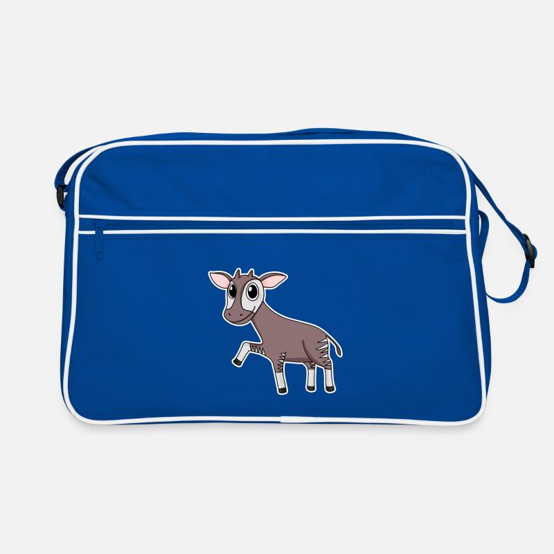 Motif de girafe de forêt d’okapis Sac Retro