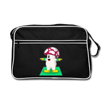 Mushroom Yoga Fitness Gymnastique - Sac Retro - noir/blanc - Devant