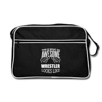 Lutte Lutte - Sac Retro - noir/blanc - Devant
