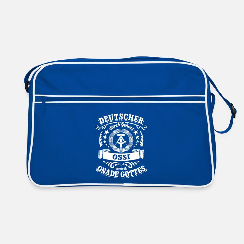 Deutscher durch Geburt Ossi durch die Gnade Gottes Retro Tasche