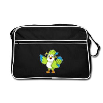 Étoiles perroquets - Sac Retro - noir/blanc - Devant
