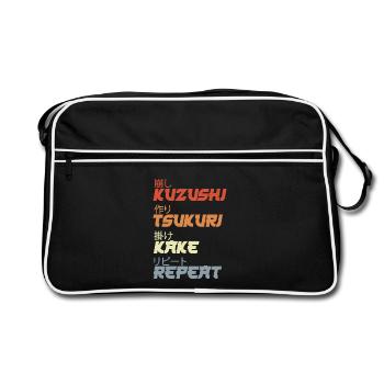 Judo Throwing Techniques - Retro Bag - black/white - Front