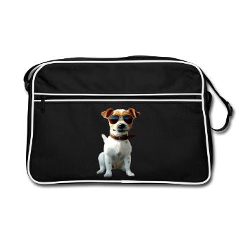 Jack Russell Terrier Dog Lover Jack Russell's - Retro Bag - black/white - Front